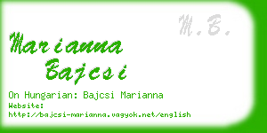 marianna bajcsi business card